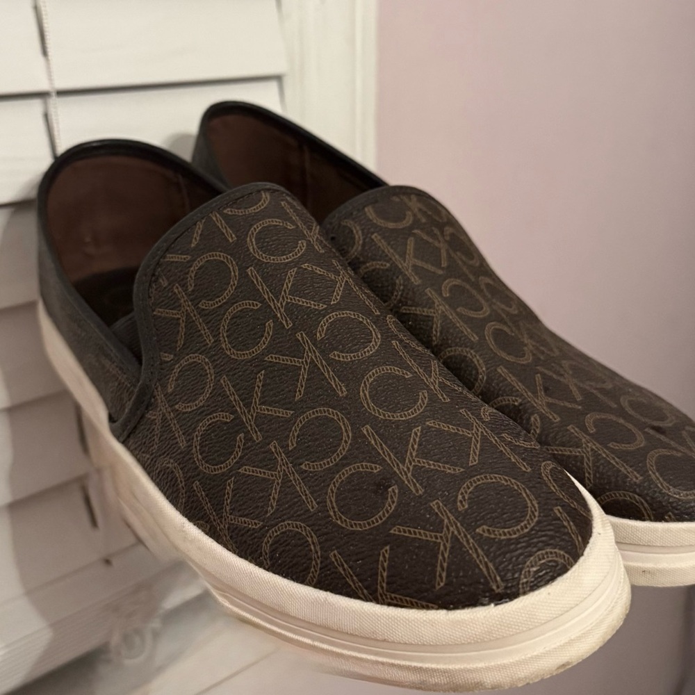 Calvin Klein Brown Loafers Slip-Ons